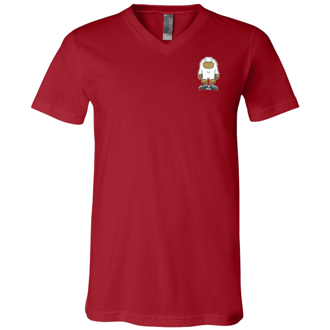 Yeti Play Unisex Jersey SS V-Neck T-Shirt