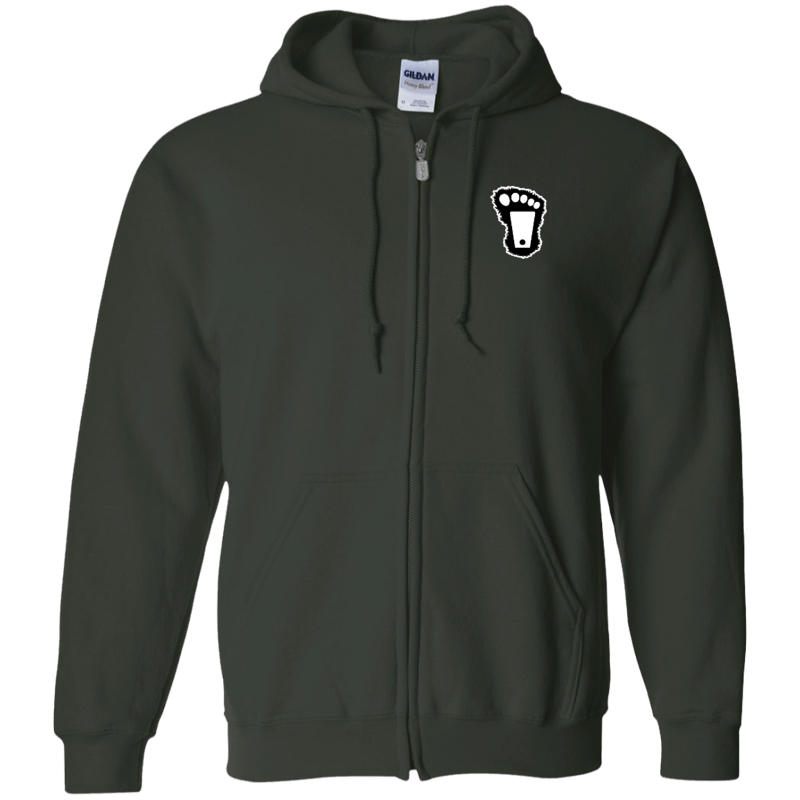 Squatchz Zip Up Hooded Sweatshirt